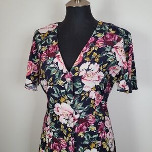 90s Vintage Floral Dress
